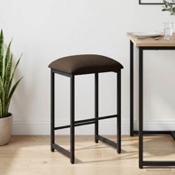 Barska stolica 40 x 32 x 64 cm od konstruiranog drva, sivosmeđa