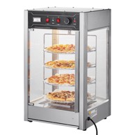 VEVOR Topla vitrina za hranu 4 razine rotirajuća parno grijanje 465 x 460 x 780 mm