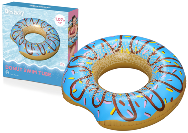 BESTWAY Kolut za plivanje Donut 36118, 107 cm, plavi