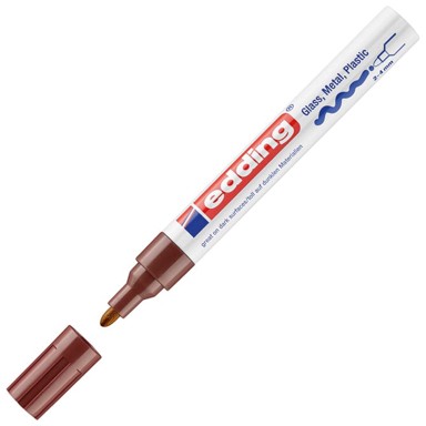 EDDING Marker permanentni lakirajući 2-4mm 750 smeđi
