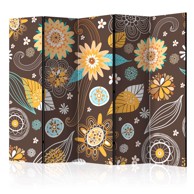 Sobna pregrada u 5 dijelova Transparent flowers II 225x172