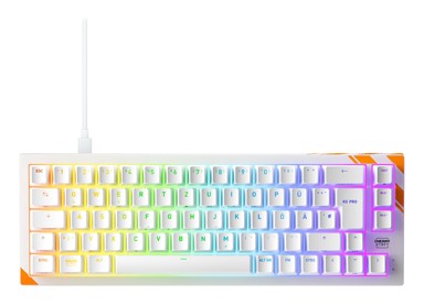 CHERRY Gaming tipkovnica K5 PRO TMR Compact, USB, QWERTZ DE, narančasto-bijela