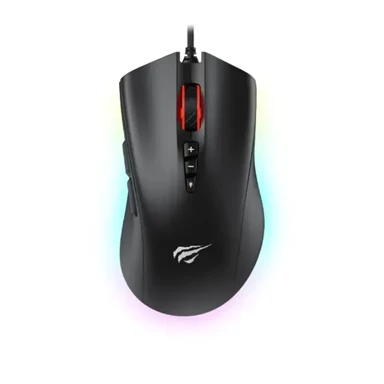 HAVIT Gaming miš Gamenote MS1040 RGB, 8000 DPI, USB, crna