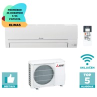 MITSUBISHI Klima uređaj Standard DC Inverter MSZ-HR42VFK/MUZ-HR42VF WiFi, 4,2/4,7 kW