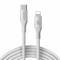 JOYROOM Kabel USB TipC/Lightning 1 m 30W bijeli pleteni S-A28