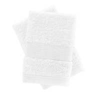 CATHERINE LANSFIELD Bijeli pamučni ručnici u setu 2 kom od frotira 30x30 cm Anti-Bacterial