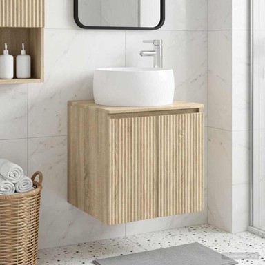 Umivaonik s policom, sonoma hrast, 49,5 x 44,5 x 66 cm