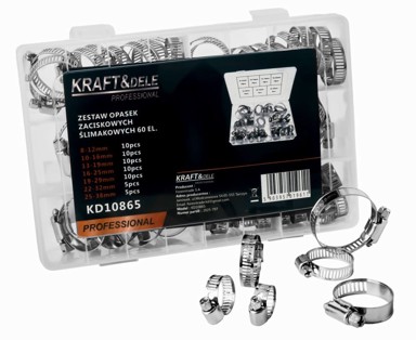 KRAFT&DELE set od 60 kabelskih vezica s pužnim pogonom