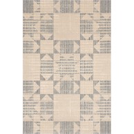 AGNELLA Bež vuneni tepih 133x190 cm Frotage beige