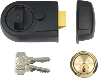 YALE Noćna brava Y3, 60 mm, crna