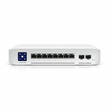 UBIQUITI Mrežni prekidač USW-Enterprise-8-PoE 10-portni 2×10G + 8×1G PoE upravljivi
