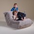 PLUSH NEST Ergonomska dječja ležaljka Mooni, Puffy Lamell, siva