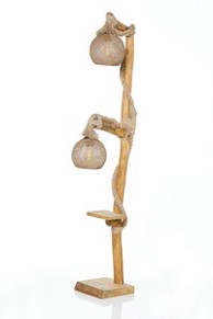 OPVIQ Podna svjetiljka AROBORETUM, E27, smeđa