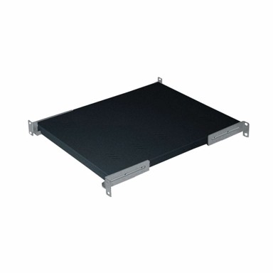 TRITON Polica za rack 1U, dubina 450 mm, nosivost 150 kg, crna