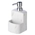 WENKO Bijeli keramički dozator za sapun Festival Marble, 380 ml