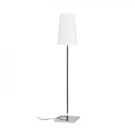 RENDL Podna lampa, Lulu, 230V, E27, 28W, bijela/crna krom