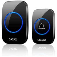 NETSCROLL Bežično kućno zvono, 300 m dometa, 5 razina glasnoće, 60 melodija, povezuje više jedinica