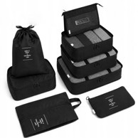 LIVEFY Putni organizator Travel Nest 8 kom, crni
