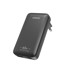 DUDAO GaN putni zidni punjač, USB-C i USB-A, PD, US/EU adapter, 65 W, crni