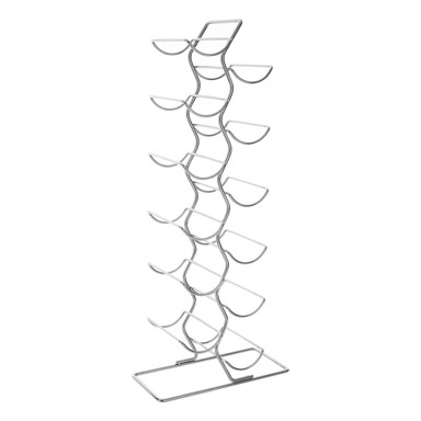 PREMIER HOUSEWARES Metalni držač za boce vina, Jaxen, 12 boca, srebrna