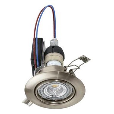 EGLO Ugradbena LED rasvjeta, GU10, 5 W, prom 87, 3000K, nikl mat