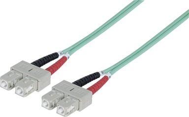 INTELLINET Optički kabel 751025, SC OM3, 1 m, plavkasti
