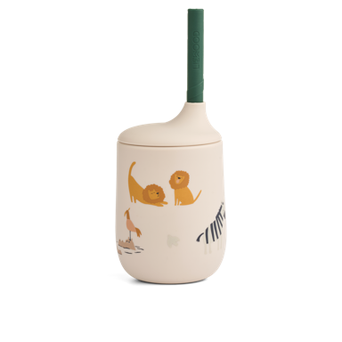 LIEWOOD Čaša sa slamkom Sandy 230 ml, bež