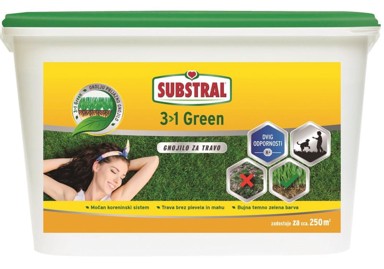 SUBSTRAL 3u1 green gnojivo za travu, 5 kg