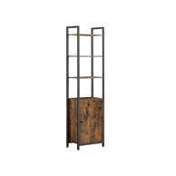 Polica za knjige 24 x 60 x 159,5 cm - 40 cm, vintage smeđe crna