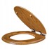 MASMA WC daska Bambus od MDF-a sa sporim zatvaranjem, 45 x 37 cm