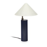 KAVE HOME Tamno plava stolna lampa s metalnim sjenilom (visina 42 cm) Shiva 