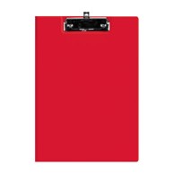 FORNAX Ploča s klipom i preklopom i kvačicom, A4, PP, crvena