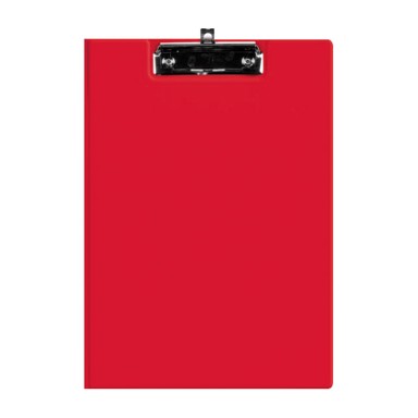 FORNAX Ploča s klipom i preklopom i kvačicom, A4, PP, crvena