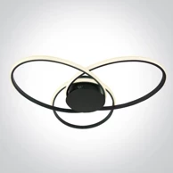 Stropna svjetiljka DM63154D/B/W, LED 60 W, WW, IP20, 230 V, dimabilna, crna