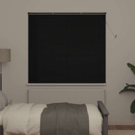 Venecijanska roleta, podesiva, 150 × 140 cm, PVC, crna