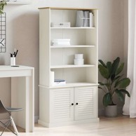 Regal za knjige VIGO 85 x 35 x 170 cm masivna borovina, bijela