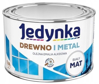Alkidni emajl za drvo i metal, bijela, mat, 0,36 l