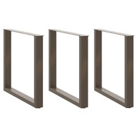 Noge za blagovaonski stol U-oblik 80x(72-73) cm 3 kom