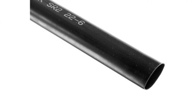 Termoskupljajuća cijev zadebljana bez ljepila, SR2 22-6 1000 mm, crna