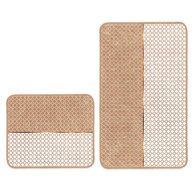 MILA HOME Bež kupaonske prostirke u setu 2 kom 60x100 cm