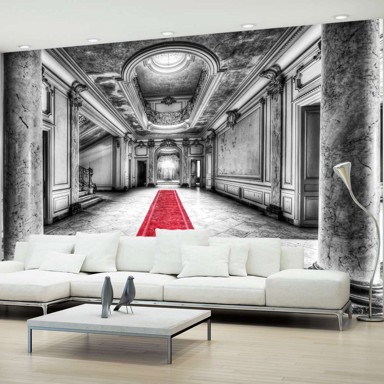 Foto tapeta Mystery marble black and white 100x70