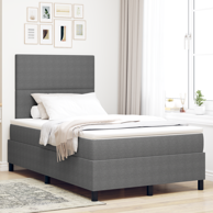 Box Spring krevet s madracem, svjetlosivi, 120x200 cm