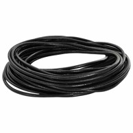 Kožni konop, crni, Ø2.5 mm, 50 m