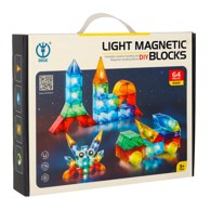 DIGE Svjetleći magnetni 3D blokovi, 64 elementa