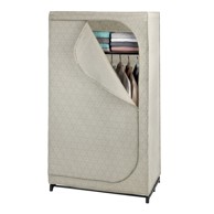 WENKO Bež tekstilni ormar 90x160 cm Balance 