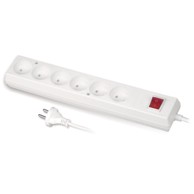 PLASTROL Produžni kabel sa 6 utičnica, 5 m, PS-670WS, bijela