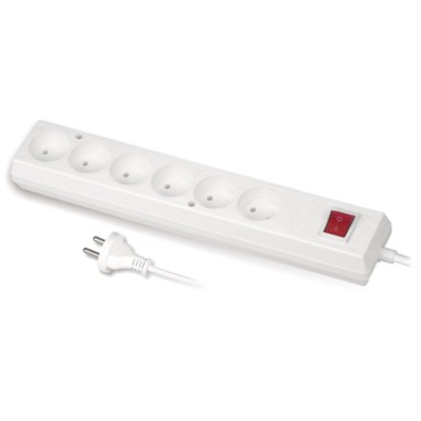 PLASTROL Produžni kabel sa 6 utičnica, 5 m, PS-670WS, bijela