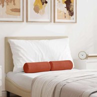 Valjkasti jastučići set 2 kom Ø15×40 cm, crvenonarančasti