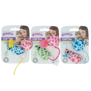 PAWISE Igračka za mačke Mice & Ball