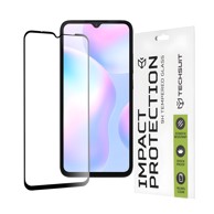 TECHSUIT Zaštitno celoplošno staklo 111D za Xiaomi Redmi 9 / Redmi 9A / Redmi 9AT / Redmi 9C / Redmi 10A, crno